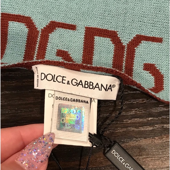 NWT Dolce & Gabbana Logomania Wool Blend Scarf 😍💙🔥 - Picture 7 of 17